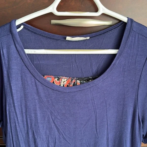 Honey Punch Seaside Mix Material Knit Top - Picture 3 of 11